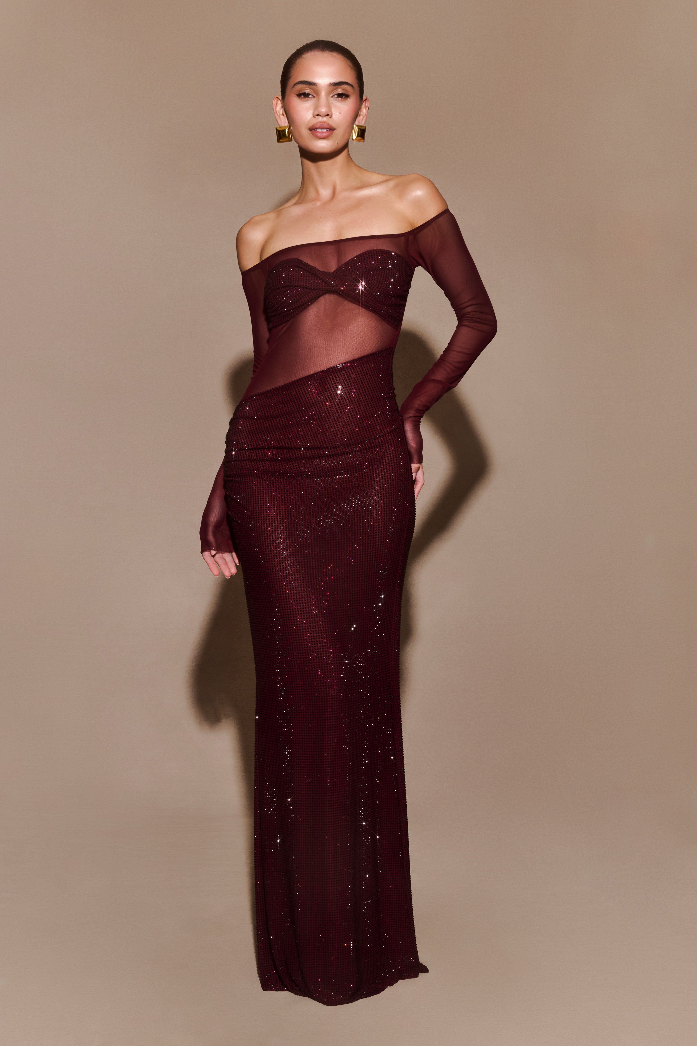 Camilla | Off Shoulder Maxi Dress